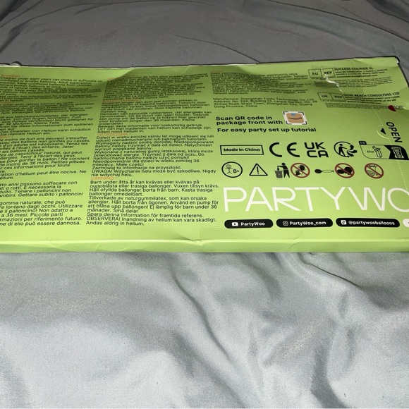 Party Woo Chrome Gold Latex Balloons Wedding Birthday Party 18in 12in 10in New - Picture 7 of 16